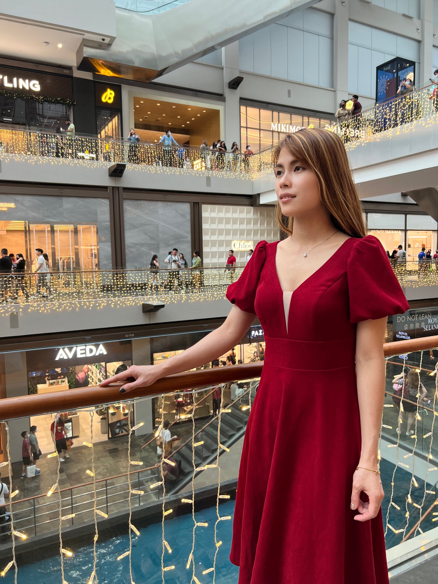 Velvet Midi Dress